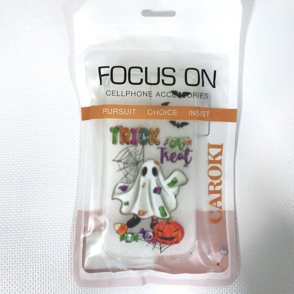 iphone 13 Mini phone Case Halloween Ghost Transparent Clear Shockproof Case - Picture 10 of 12